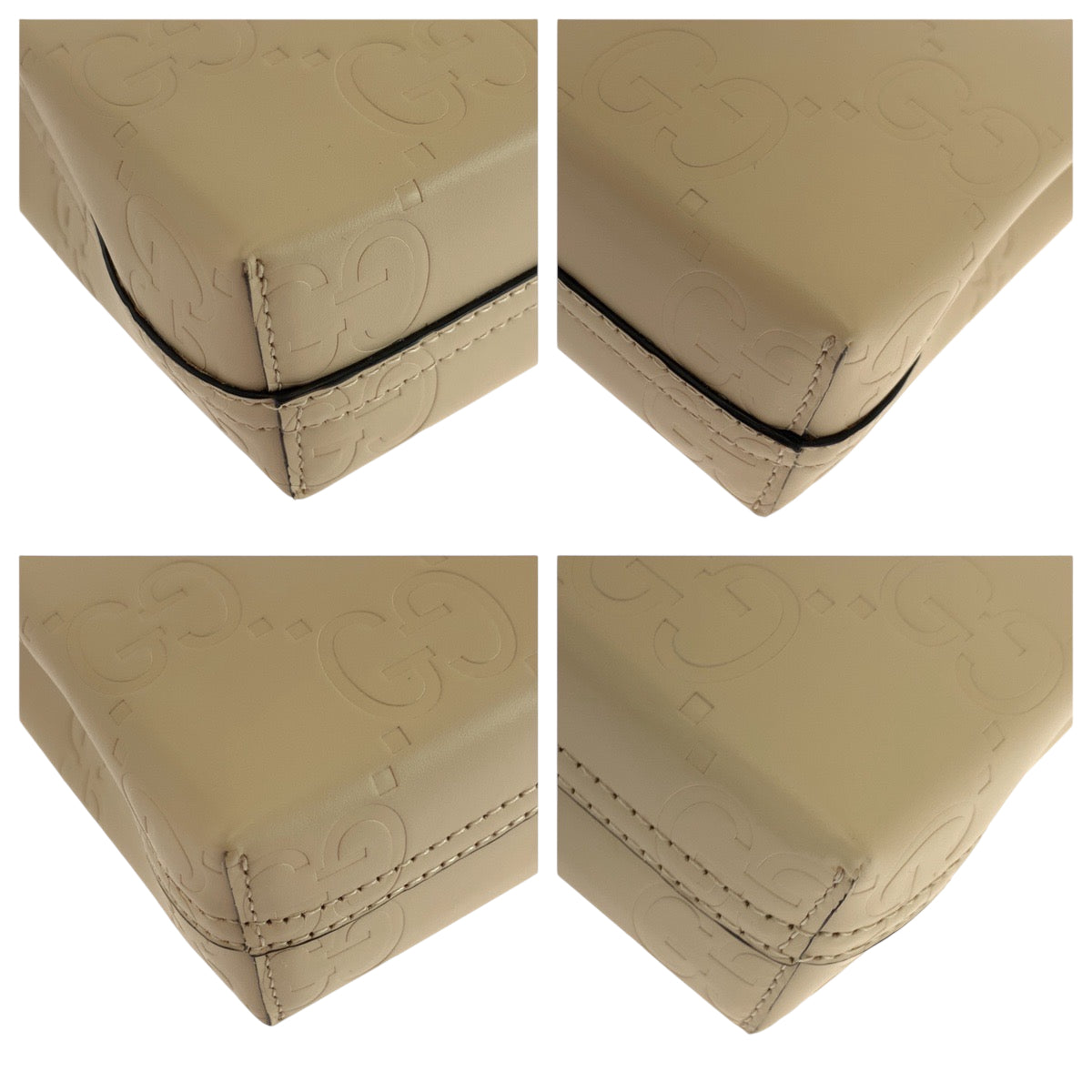 18998
GUCCI グッチ グッチシマ ベージュ ゴールド金具 レザー 790133 ショルダーバッグ ハンドバッグ トートバッグ 2way  レディース