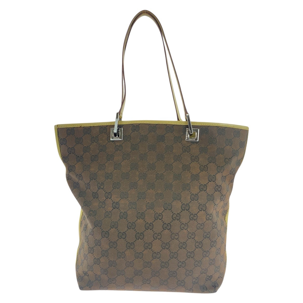 19005
GUCCI グッチ ブラウン マルチカラー シルバー金具 GGキャンバス / レザー 31243 トートバッグ ショルダーバッグ  レディース AB26