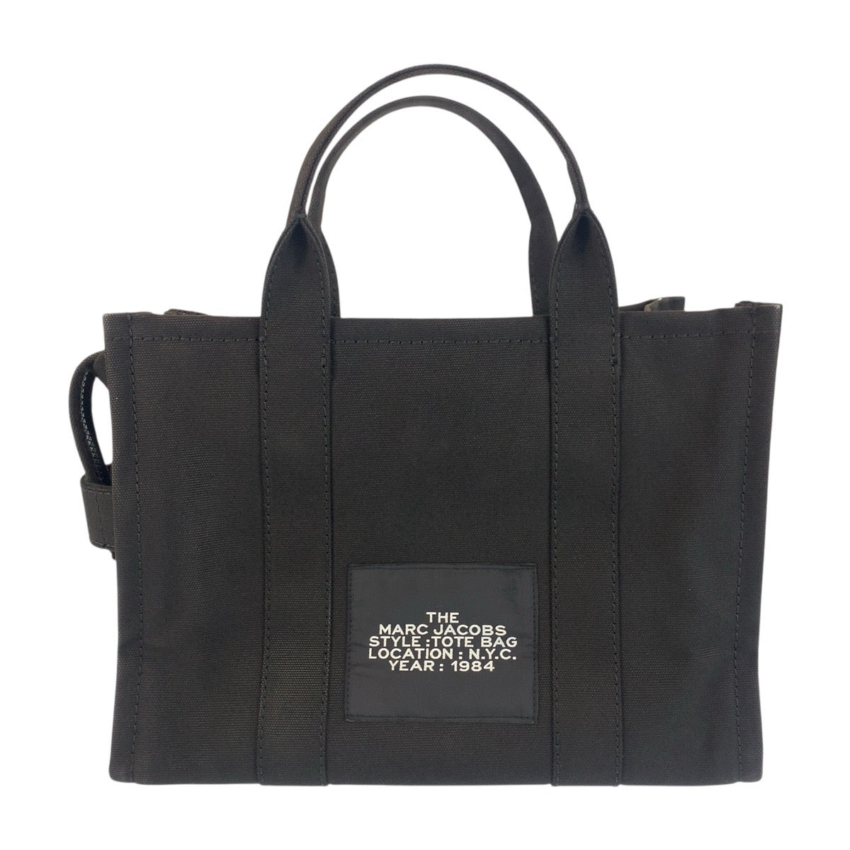 19008
MARC JACOBS マークジェイコブス ブラック 黒 コットン M0016161 トートバッグ  レディース ABP17