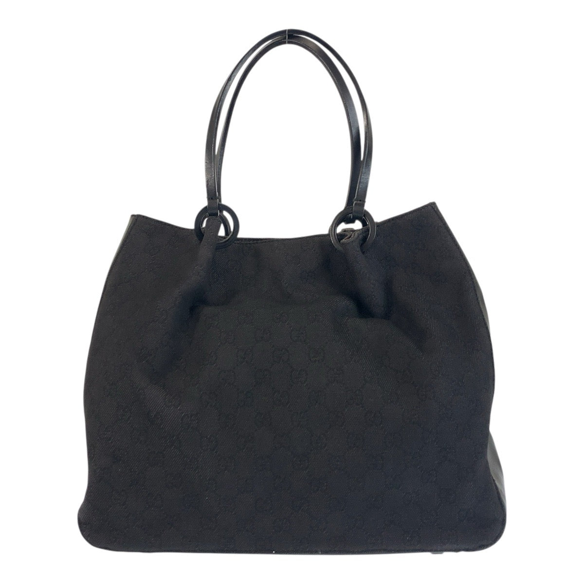 19010
GUCCI グッチ ブラック 黒 GGキャンバス / レザー 101920 トートバッグ ショルダーバッグ  レディース ABP31