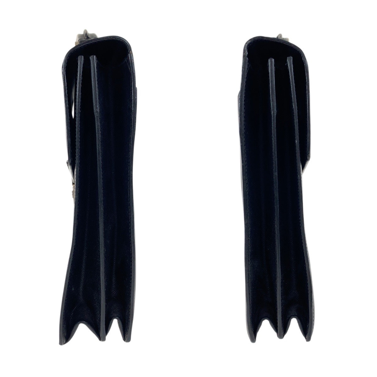 19019
PRADA プラダ サフィアーノ ブラック 黒 シルバー金具 レザー ビジネスバッグ ブリーフケース メンズ AB42