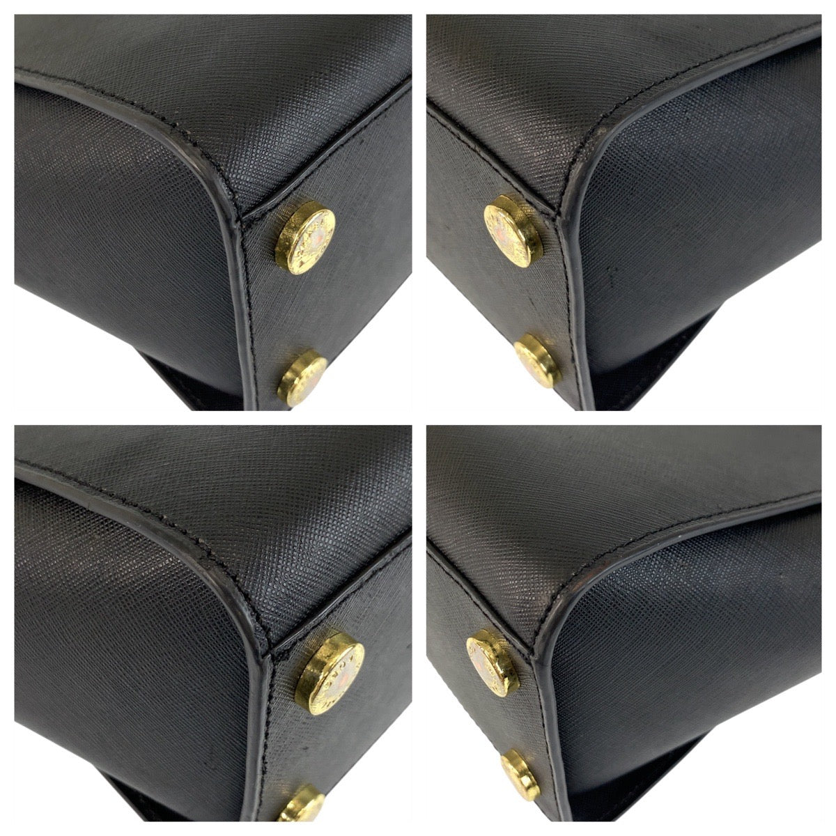 19024
Michael Kors マイケルコース セルマ ブラック 黒 ゴールド金具 レザー 30S5GCYS1L ハンドバッグ レディース AB8