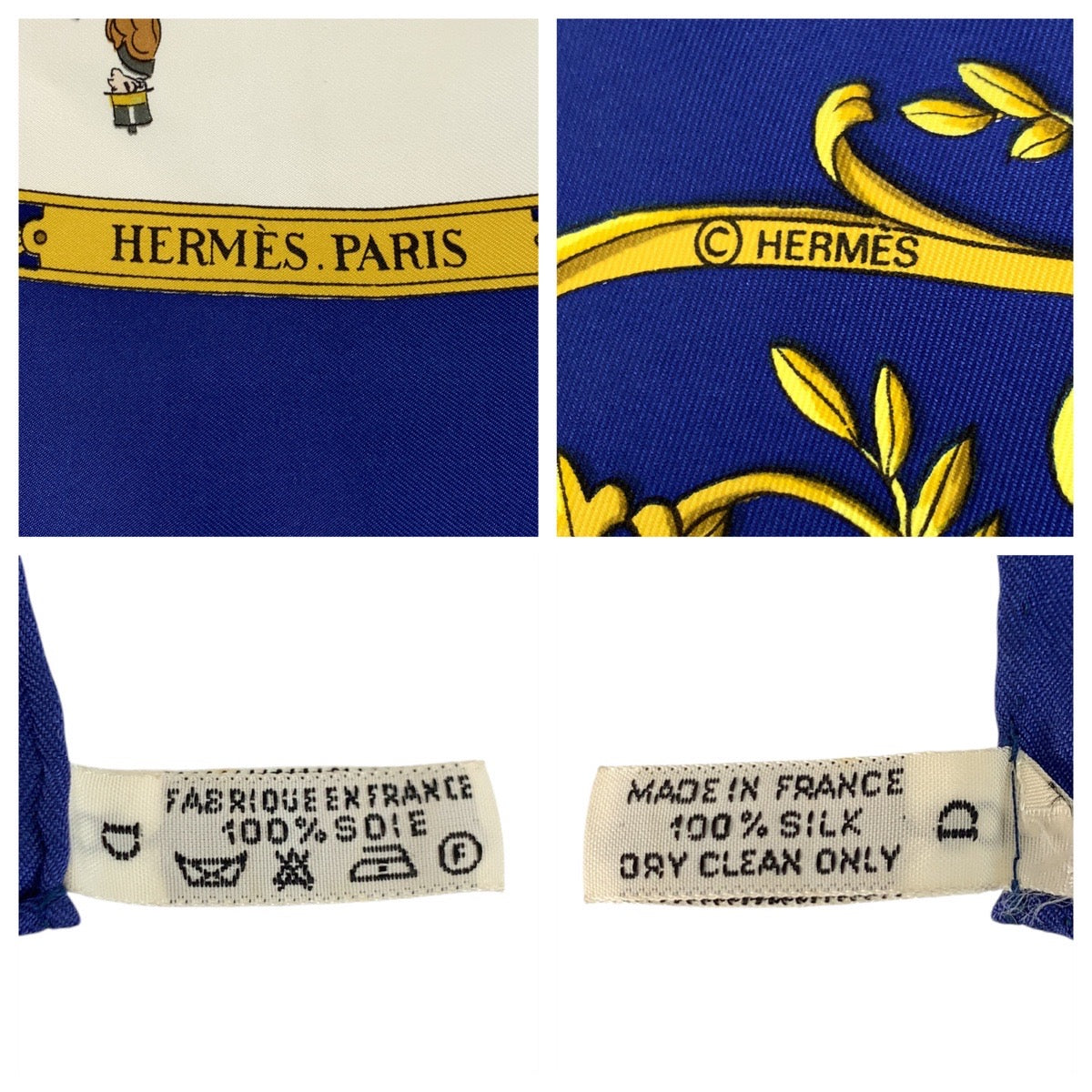 19029
HERMES エルメス La Promenade de Longchamps カレ90 ブルー マルチカラー シルク スカーフ 大判スカーフ レディース AB16