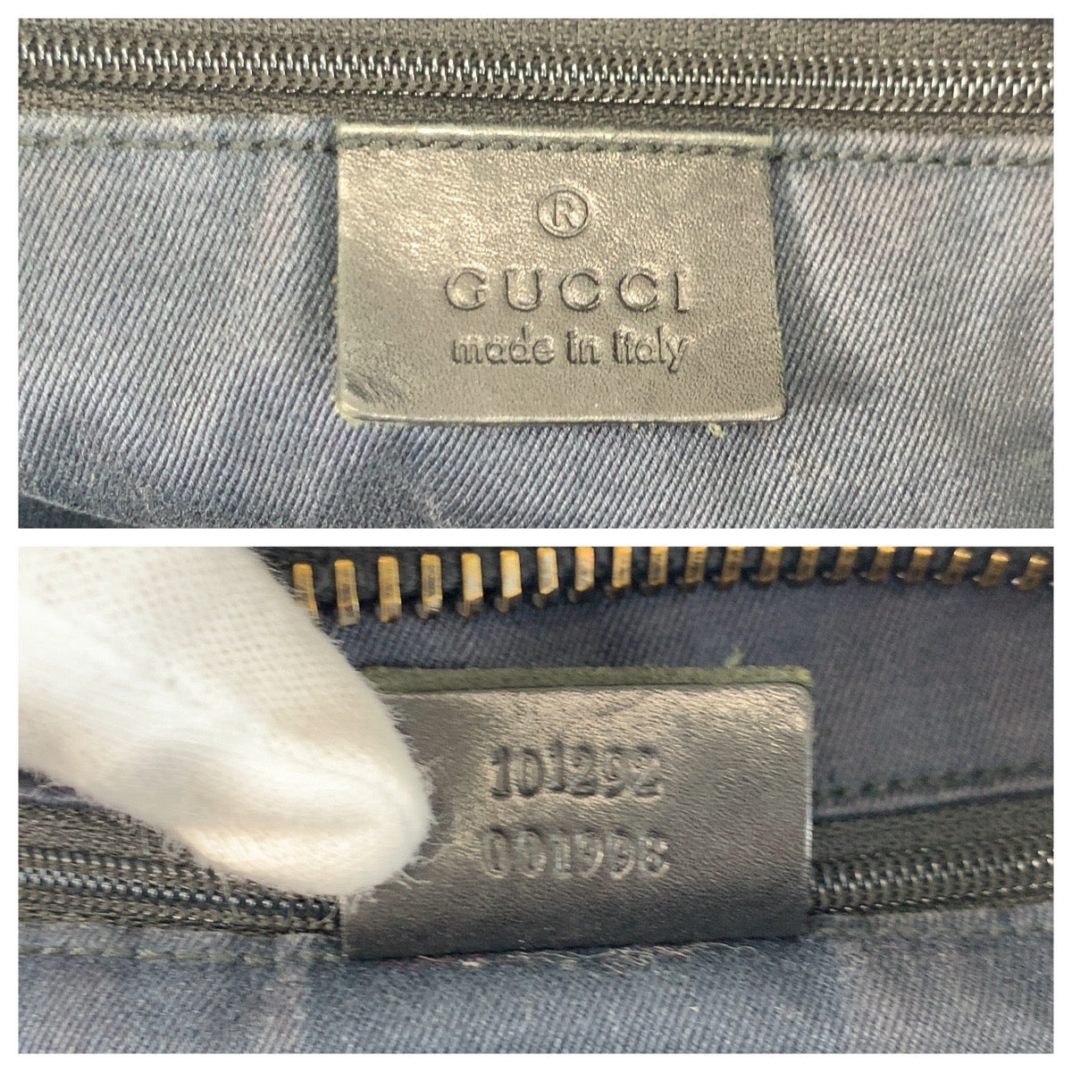19036
GUCCI グッチ ブラック 黒 GGキャンバス / レザー 101292 ショルダーバッグ  レディース ABP34