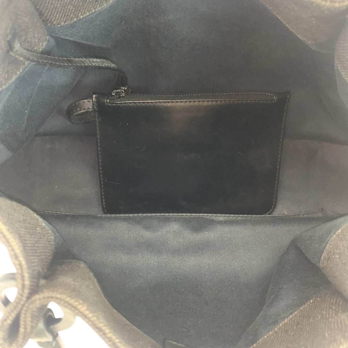 19038
GUCCI グッチ ブラック 黒  GGキャンバス / レザー 101919 トートバッグ ショルダーバッグ  レディース AB29