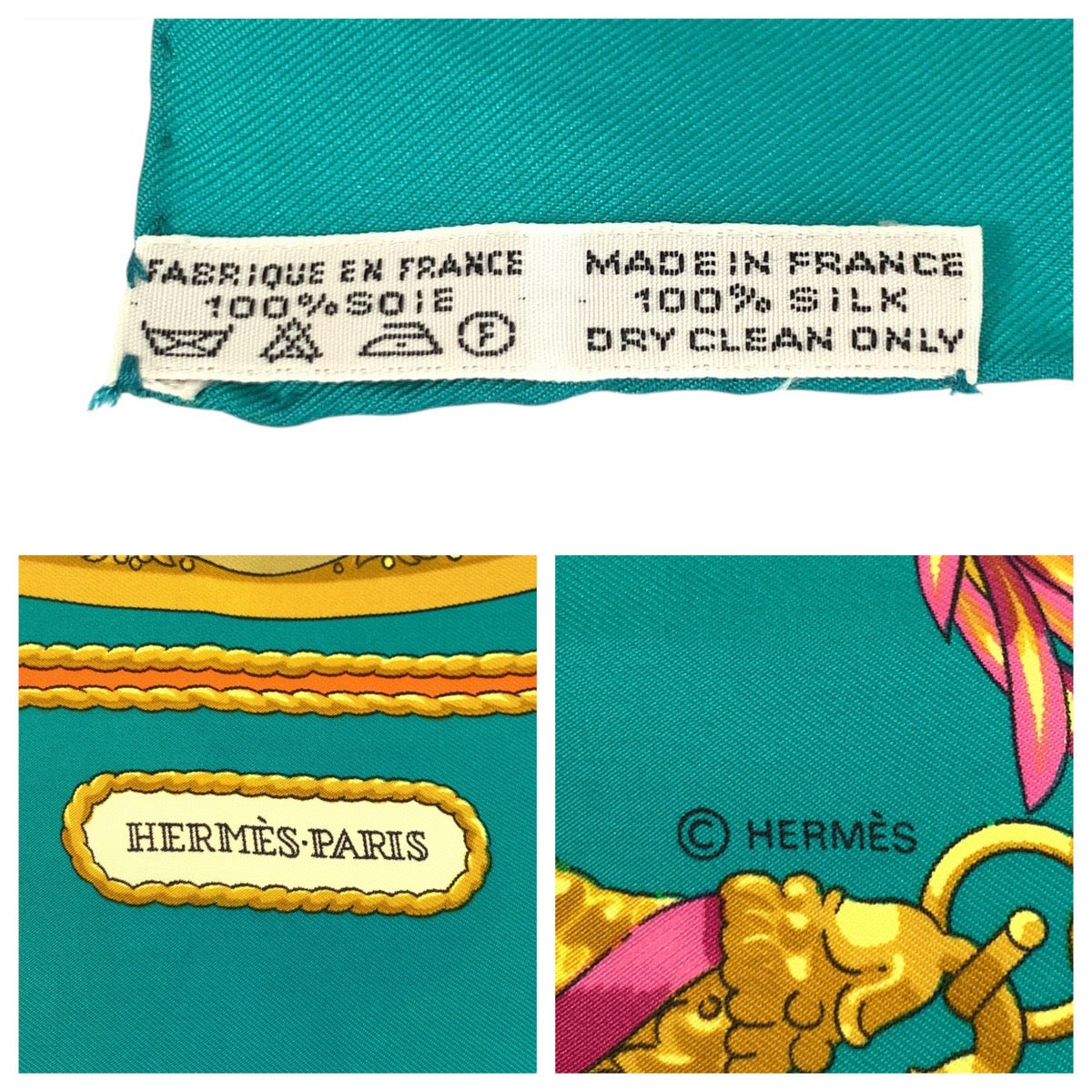 19046
HERMES エルメス HOMMAGE A CHARLES GARNIER カレ90 グリーン マルチカラー シルク スカーフ 大判スカーフ  レディース ABP20