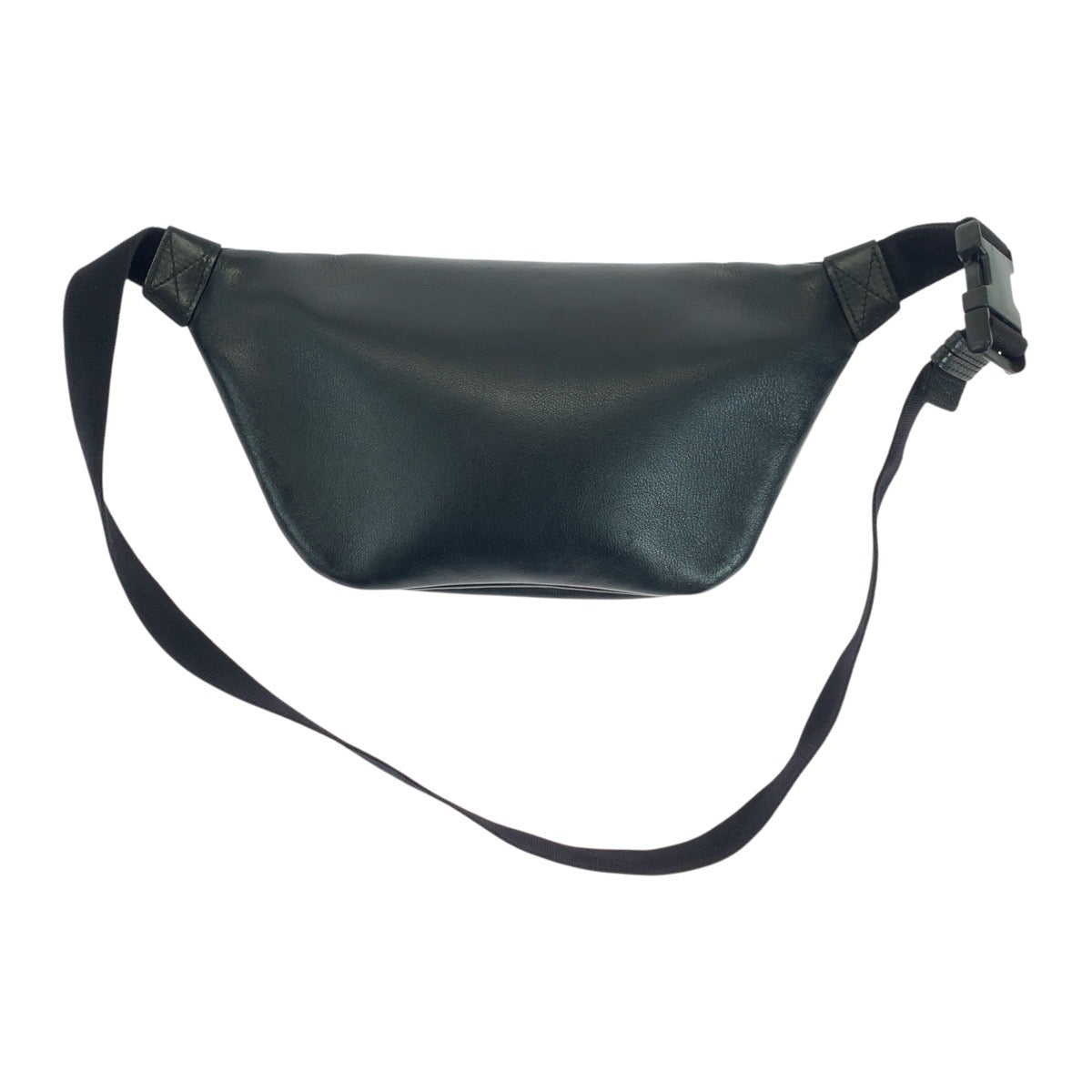 19047
BALENCIAGA バレンシアガ エブリデイ ロゴプリント ブラック 黒 シルバー金具 レザー 552376 ボディバッグ ウエストバッグ 男女兼用 メンズ ABP75