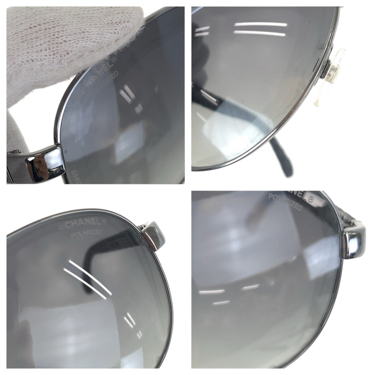 19051
CHANEL シャネル ココマーク ブラック 黒 シルバー メタル / ラバー 4204-Q c.108/S8 58◻︎14 135 3P サングラス 男女兼用 ティアドロップ メンズ AB16