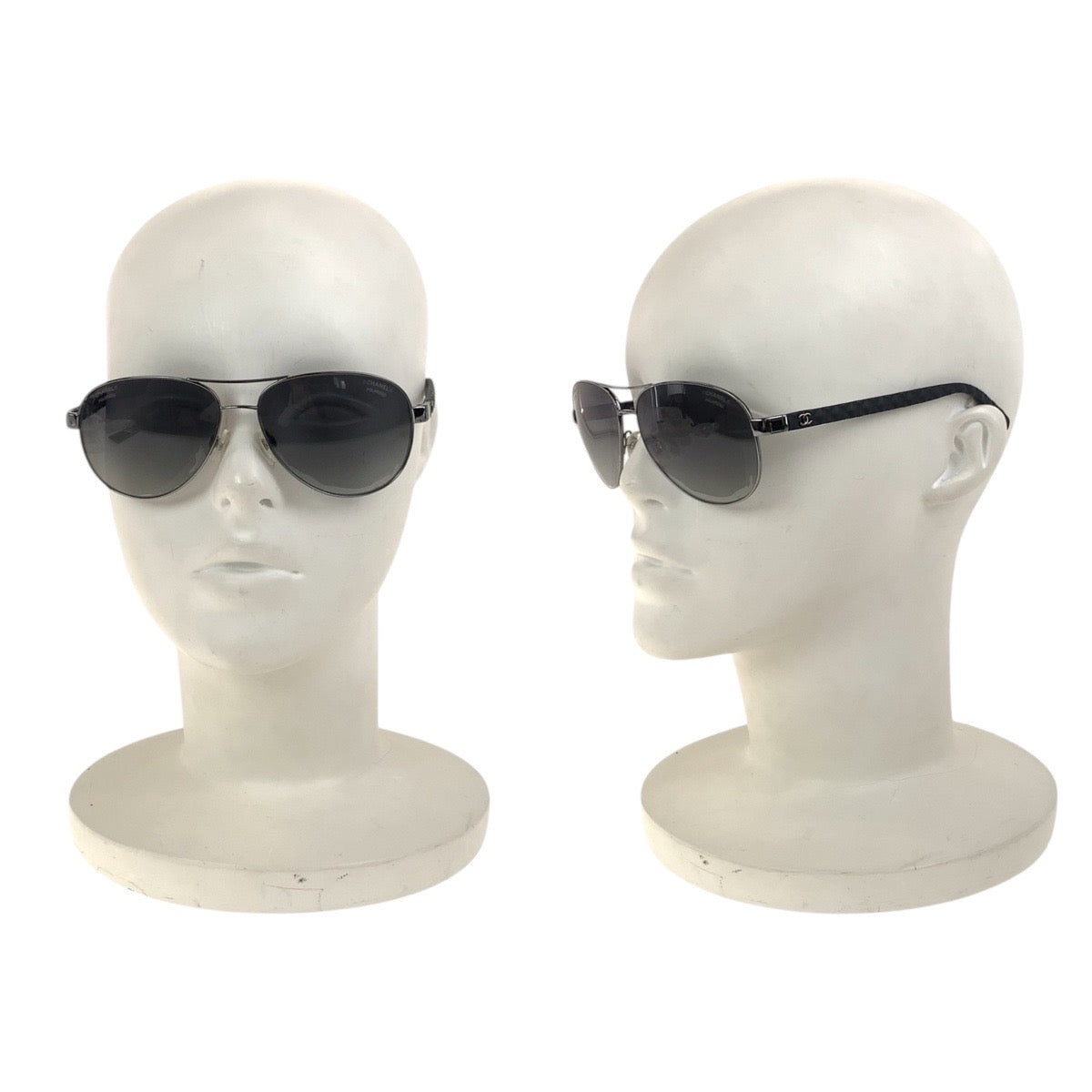 19051
CHANEL シャネル ココマーク ブラック 黒 シルバー メタル / ラバー 4204-Q c.108/S8 58◻︎14 135 3P サングラス 男女兼用 ティアドロップ メンズ AB16