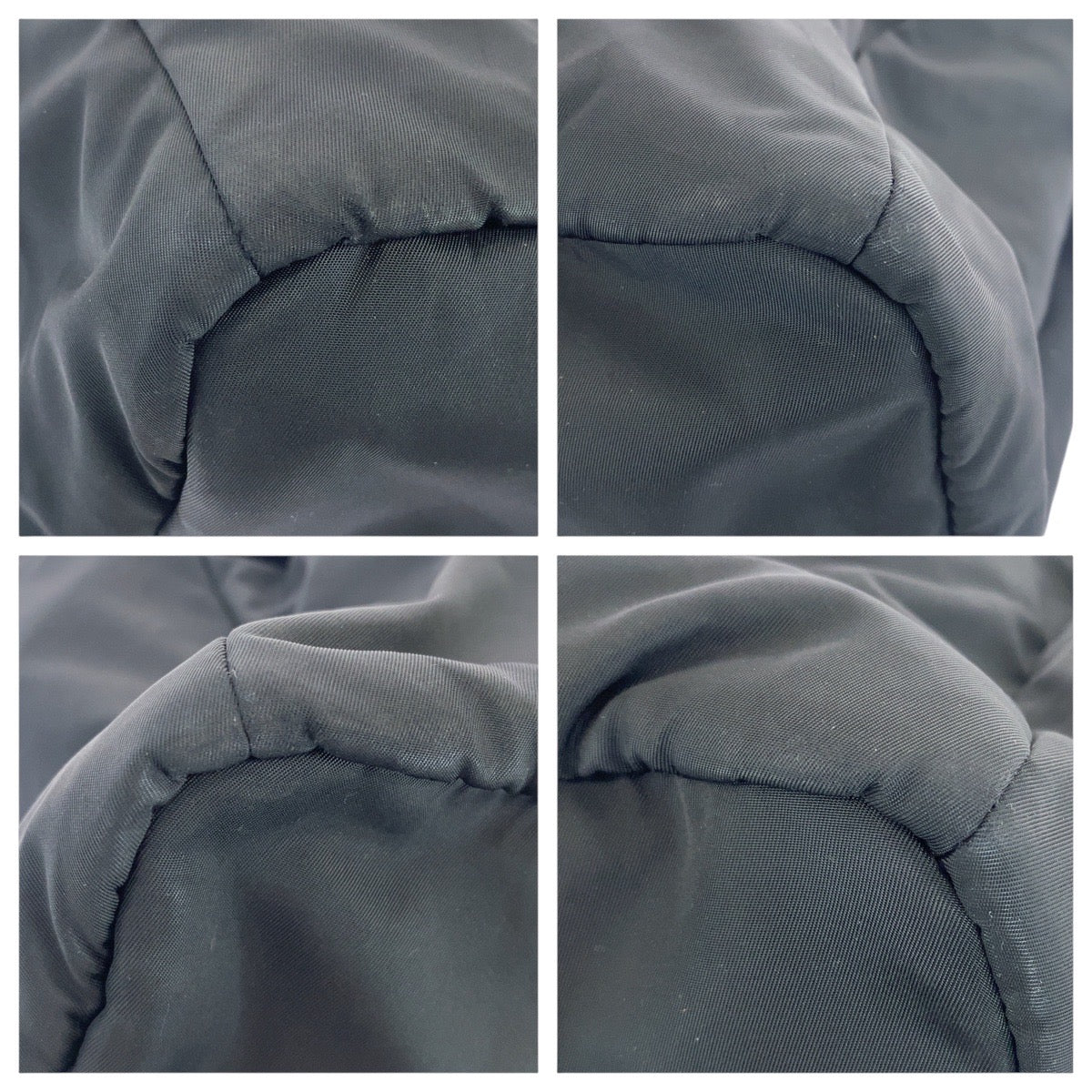 19053
PRADA プラダ テスート 三角ロゴプレート ブラック 黒 シルバー金具 ナイロン トートバッグ ショルダーバッグ メンズ AB48