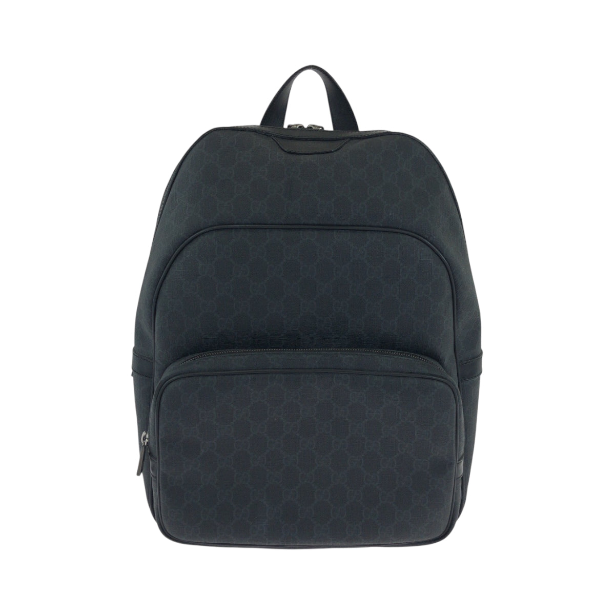19054
GUCCI グッチ ブラック 黒 グレー シルバー金具 GGスプリームキャンバス 322069 リュックサック バックパック  メンズ ABP75