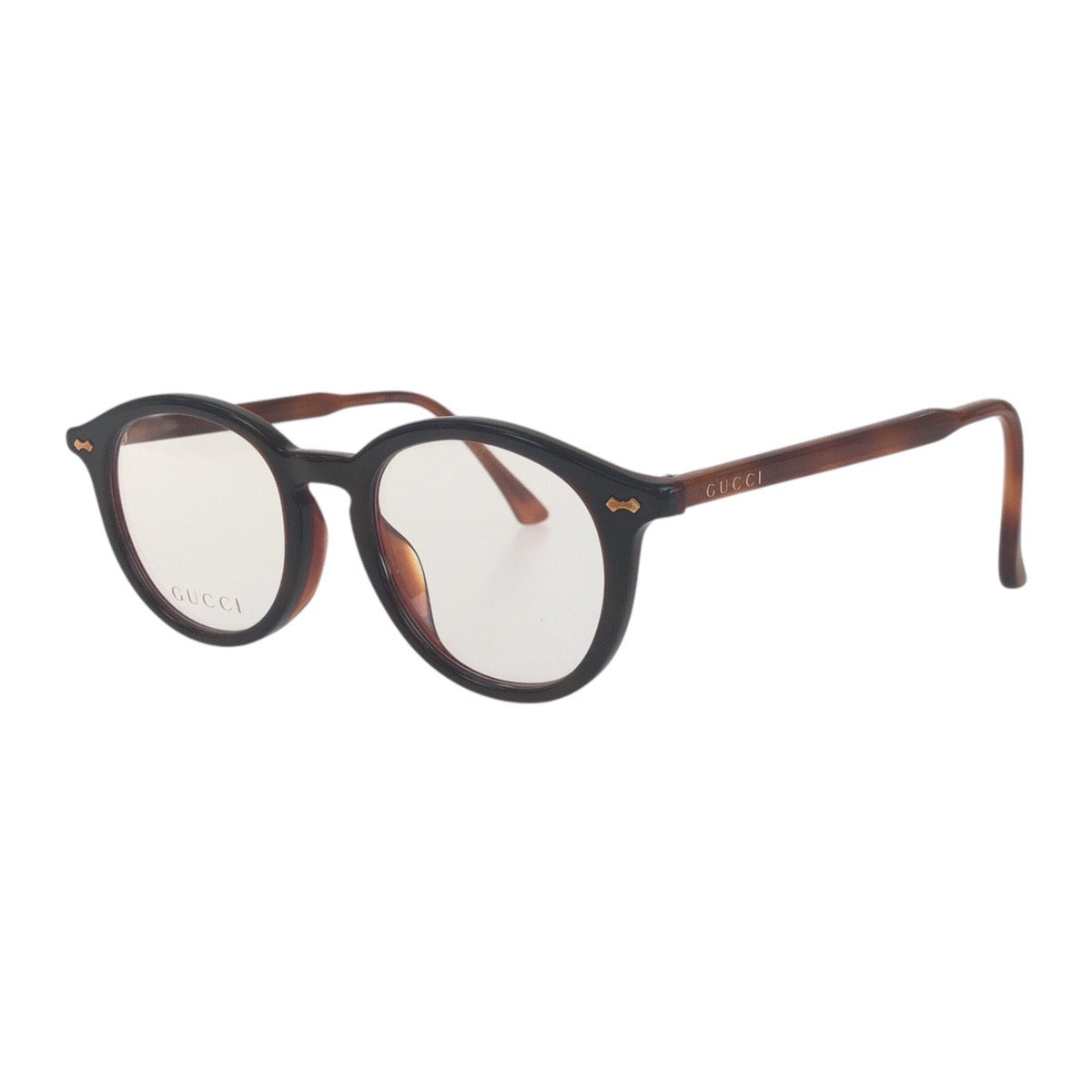 19056
GUCCI グッチ ブラウン ゴールド金具 プラスチック GG0192 OA 004 49□20 150 サングラス メガネフレーム 男女兼用 ウェリントン メンズ ABP21