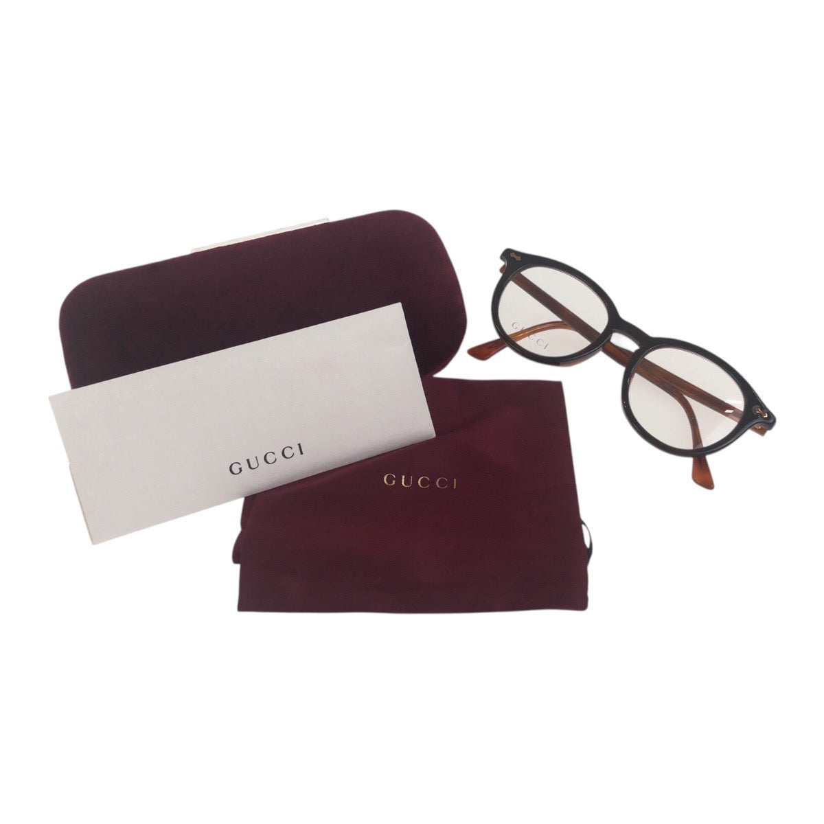 19056
GUCCI グッチ ブラウン ゴールド金具 プラスチック GG0192 OA 004 49□20 150 サングラス メガネフレーム 男女兼用 ウェリントン メンズ ABP21