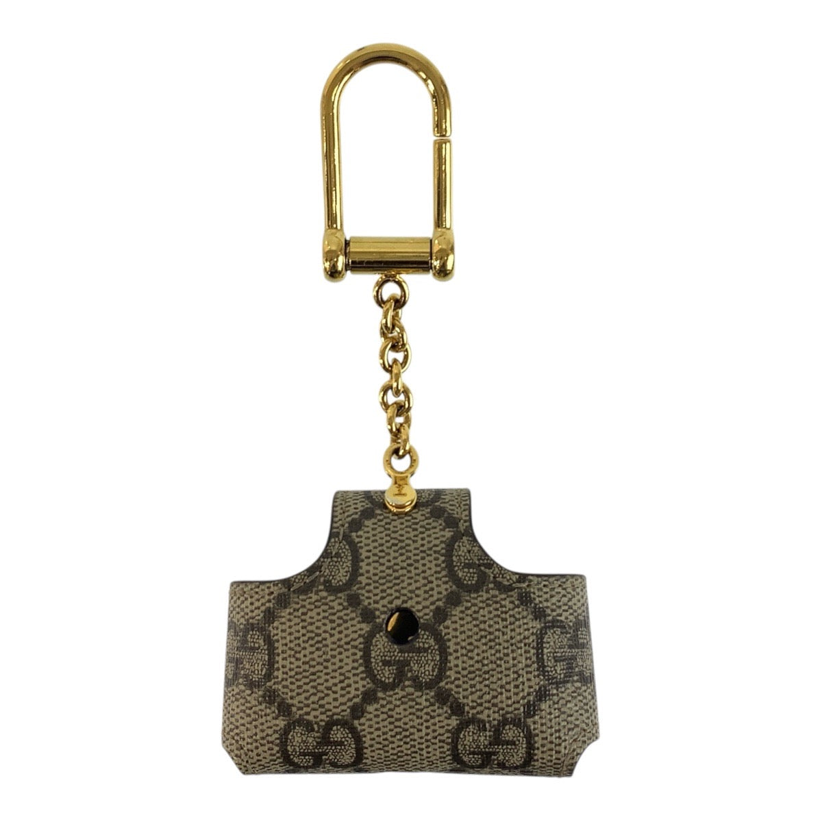 19057
GUCCI グッチ ベージュ ゴールド金具 GGスプリームキャンバス 631633 エアポッズケース 男女兼用  レディース A14