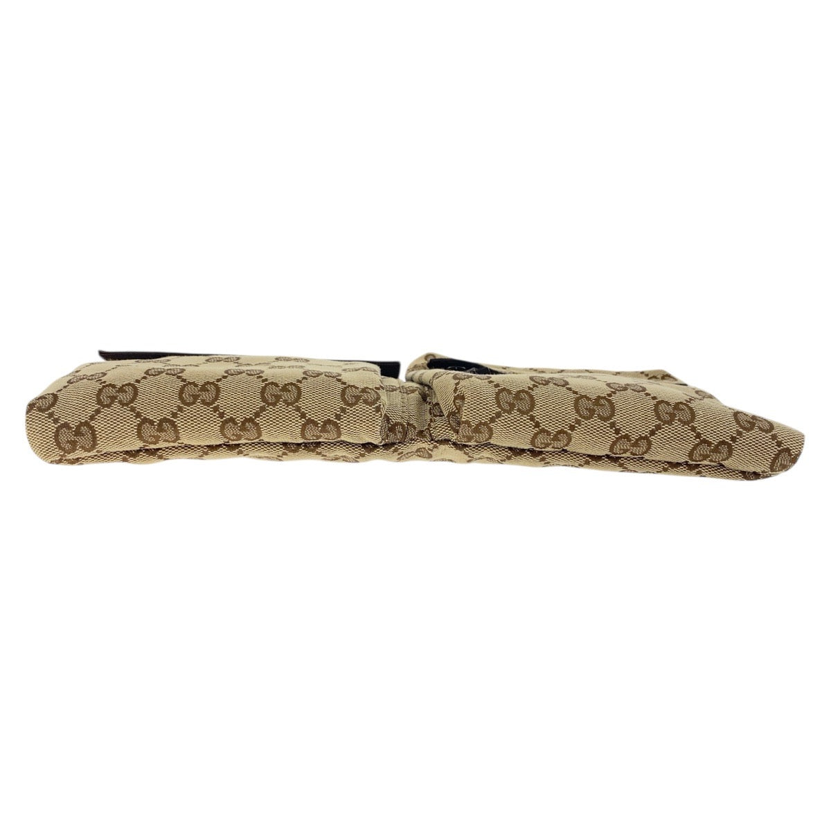 19058
GUCCI グッチ ベージュ ブラウン シルバー金具 GGキャンバス / レザー 28566 ボディバッグ ウエストポーチ 男女兼用  メンズ A46