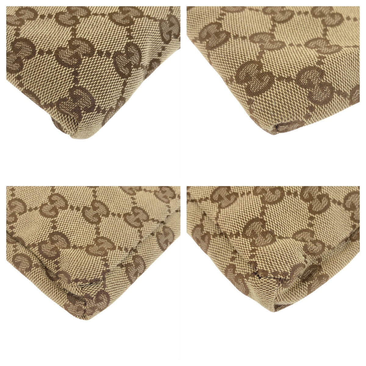 19058
GUCCI グッチ ベージュ ブラウン シルバー金具 GGキャンバス / レザー 28566 ボディバッグ ウエストポーチ 男女兼用  メンズ A46