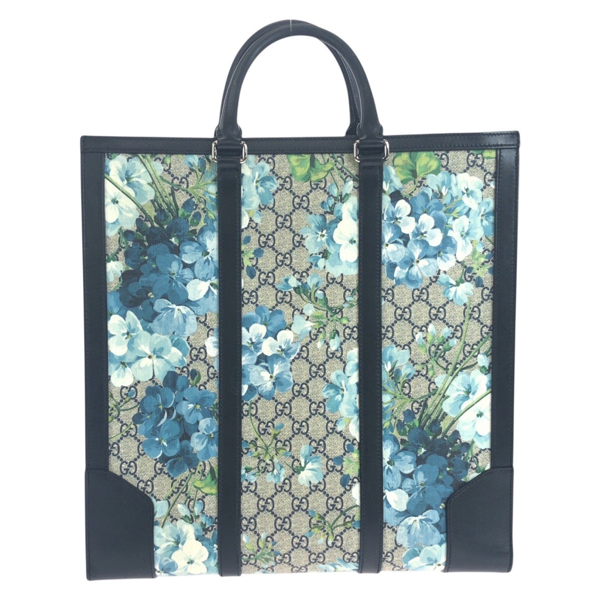 19063
GUCCI グッチ GGブルームス ネイビー シルバー金具 GGスプリームキャンバス / レザー 406387 トートバッグ ショルダーバッグ 2WAY  レディース ABP92