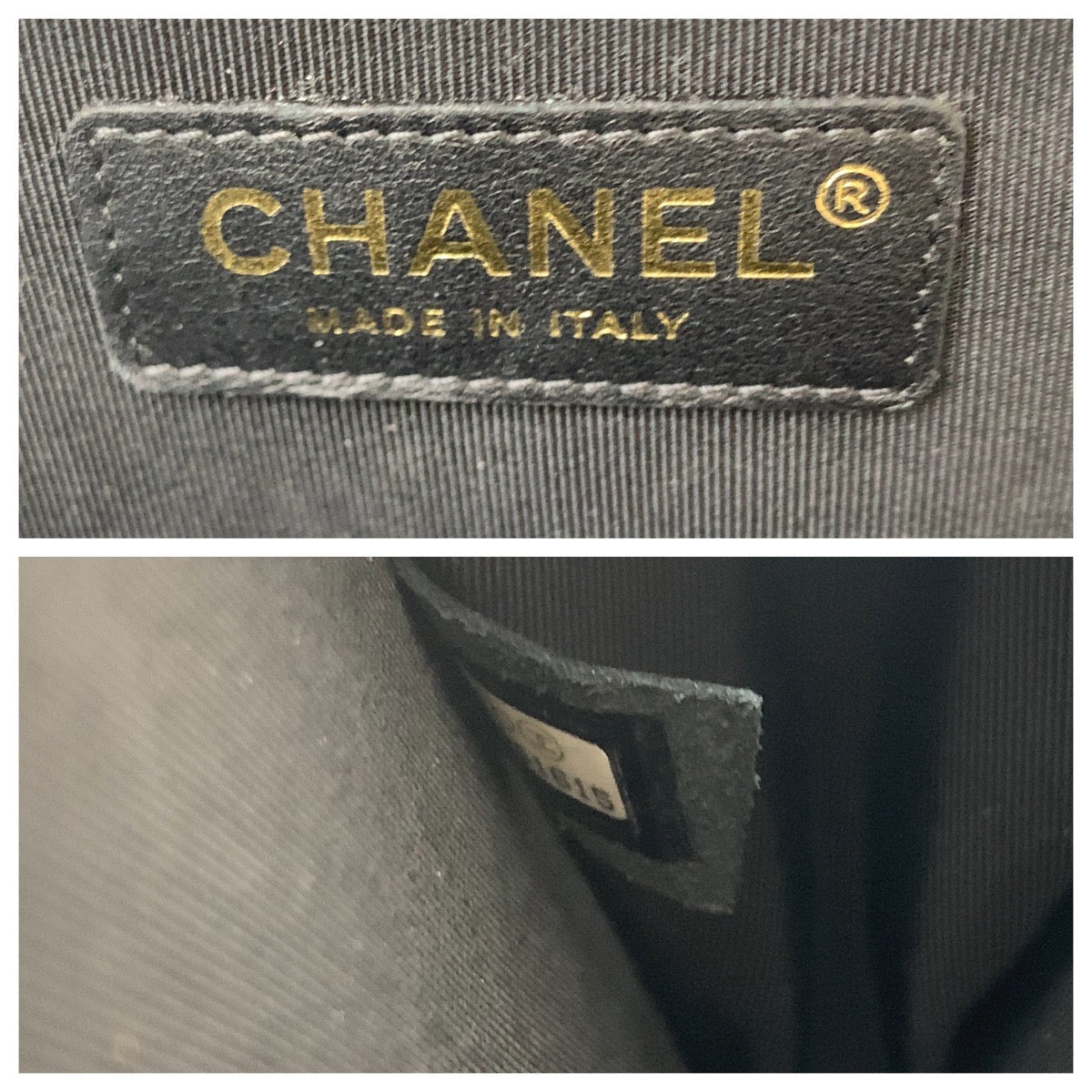 19065
CHANEL シャネル ココマーク ホワイト ブラック ゴールド金具 ラムスキン クラッチバッグ セカンドバッグ レディース A340