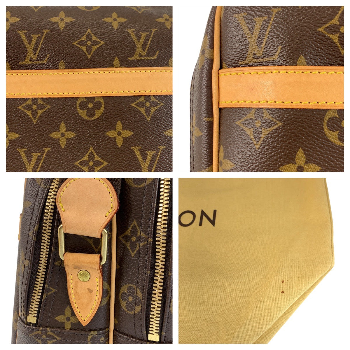 19067
LOUIS VUITTON ルイヴィトン モノグラム リポーターGM ブラウン ゴールド金具 PVC M45252 ショルダーバッグ メッセンジャーバッグ メンズ A118