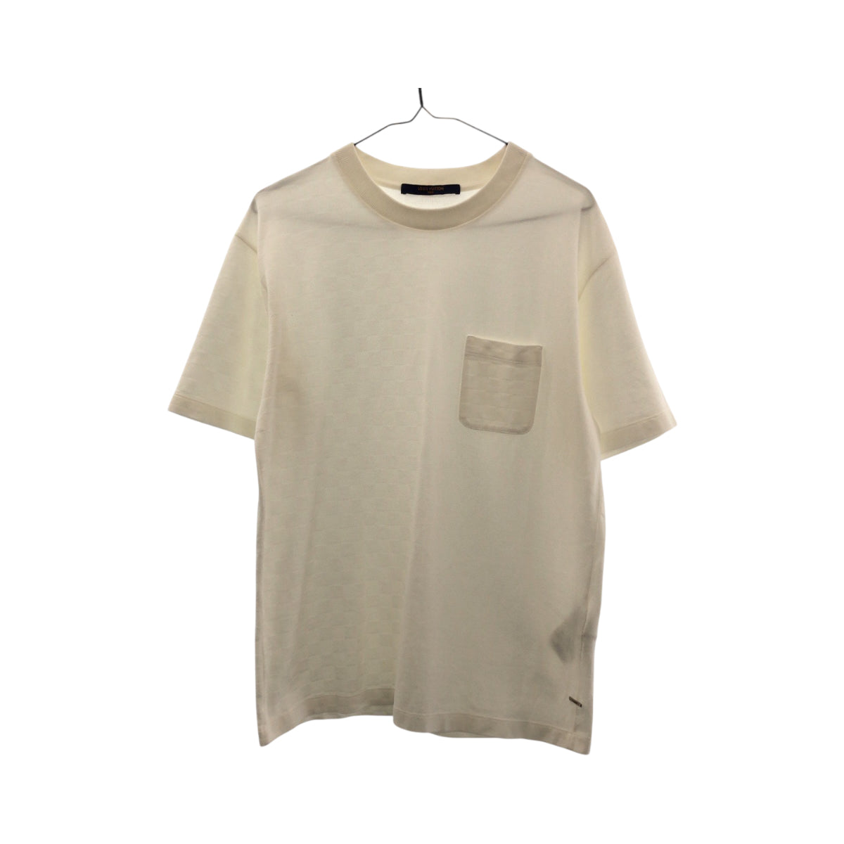 19072
LOUIS VUITTON ルイヴィトン 21SS ハーフダミエ サイズM ホワイト コットン RM211Q VHI HJY40W 半袖Tシャツ クルーネック メンズ SA58