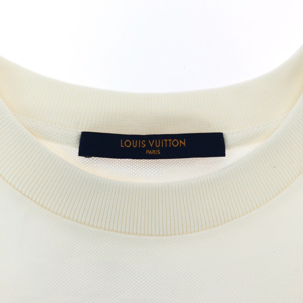 19072
LOUIS VUITTON ルイヴィトン 21SS ハーフダミエ サイズM ホワイト コットン RM211Q VHI HJY40W 半袖Tシャツ クルーネック メンズ SA58