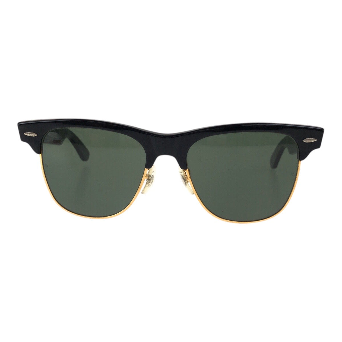 19073
Ray-Ban レイバン ヴィンテージ B&L RAY-BAN U.S.A WAYFARER MAX ブラック 黒 ゴールド プラスチック / ガラス サングラス ウェリントン メンズ AB28