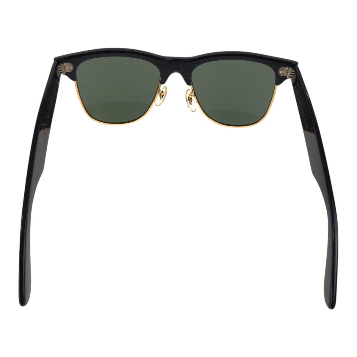 19073
Ray-Ban レイバン ヴィンテージ B&L RAY-BAN U.S.A WAYFARER MAX ブラック 黒 ゴールド プラスチック / ガラス サングラス ウェリントン メンズ AB28