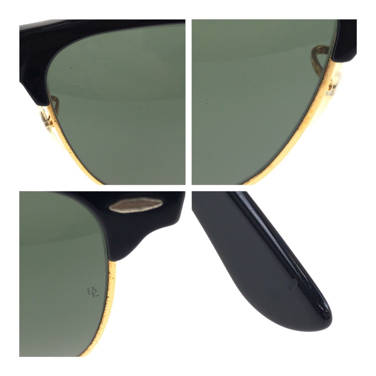 19073
Ray-Ban レイバン ヴィンテージ B&L RAY-BAN U.S.A WAYFARER MAX ブラック 黒 ゴールド プラスチック / ガラス サングラス ウェリントン メンズ AB28