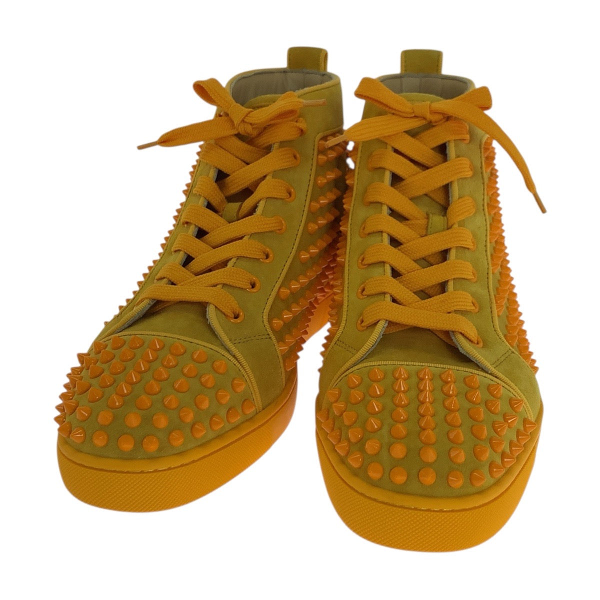 19076
Christian Louboutin クリスチャンルブタン LOUIS ORLATO FLAT サイズ表記41/26cm イエロー スウェード 3160092 スニーカー 岩田屋福岡本店限定 メンズ SA78