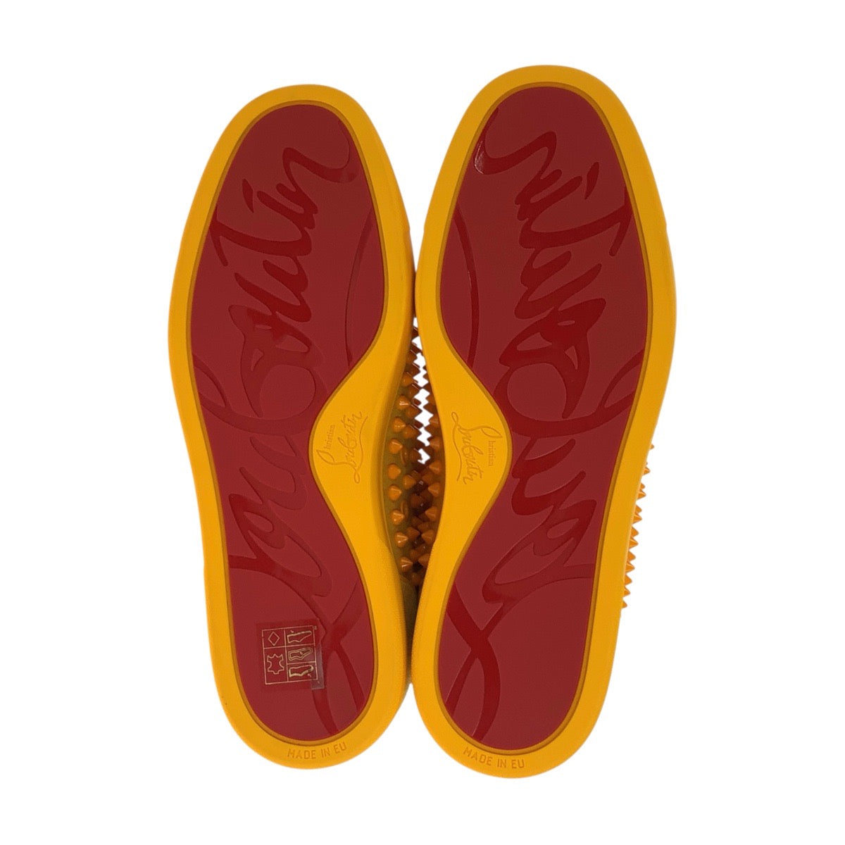19076
Christian Louboutin クリスチャンルブタン LOUIS ORLATO FLAT サイズ表記41/26cm イエロー スウェード 3160092 スニーカー 岩田屋福岡本店限定 メンズ SA78