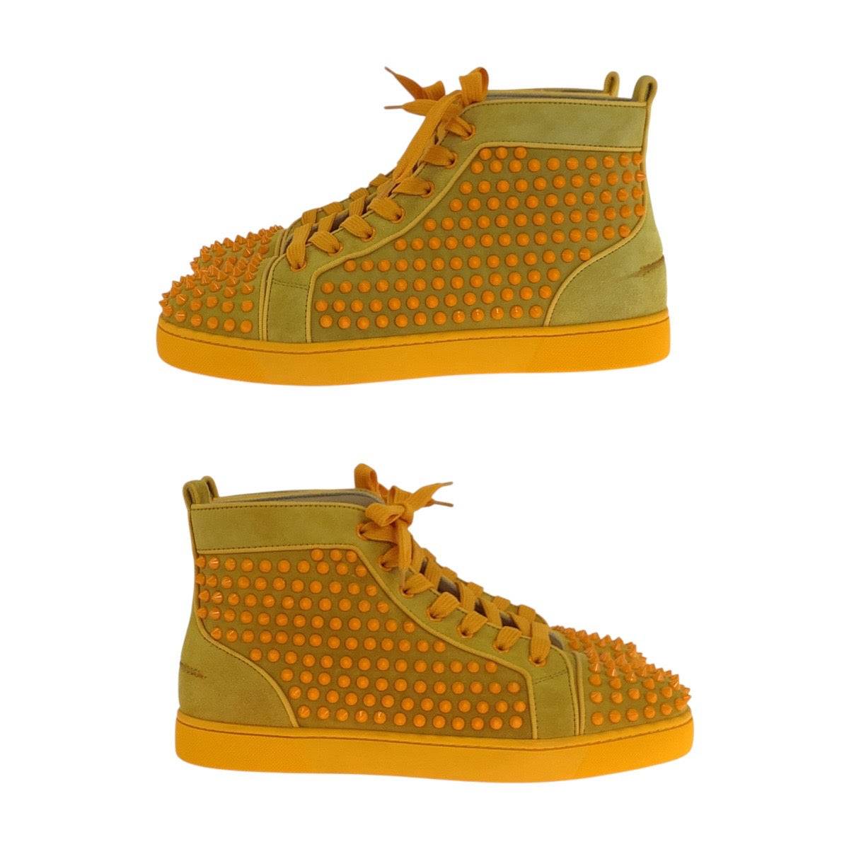 19076
Christian Louboutin クリスチャンルブタン LOUIS ORLATO FLAT サイズ表記41/26cm イエロー スウェード 3160092 スニーカー 岩田屋福岡本店限定 メンズ SA78