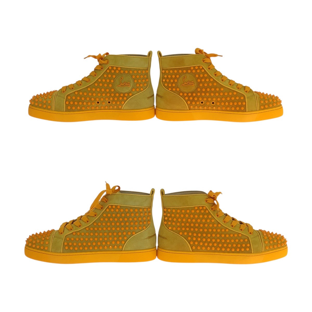 19076
Christian Louboutin クリスチャンルブタン LOUIS ORLATO FLAT サイズ表記41/26cm イエロー スウェード 3160092 スニーカー 岩田屋福岡本店限定 メンズ SA78