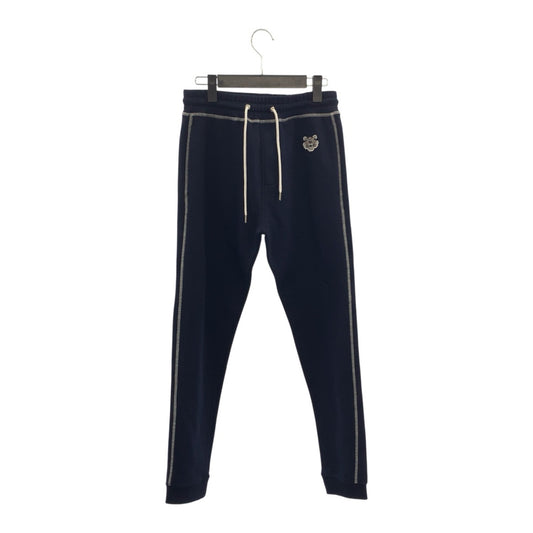 19085
KENZO ケンゾー Tiger Crest Cuffed サイズS ネイビー ホワイト コットン スウェットパンツ メンズ N15