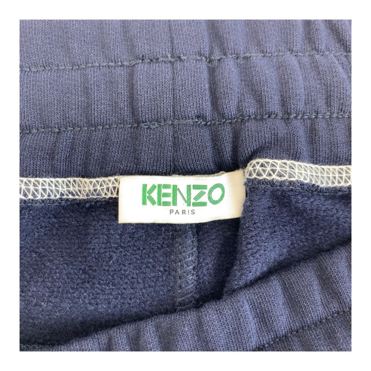 19085
KENZO ケンゾー Tiger Crest Cuffed サイズS ネイビー ホワイト コットン スウェットパンツ メンズ N15