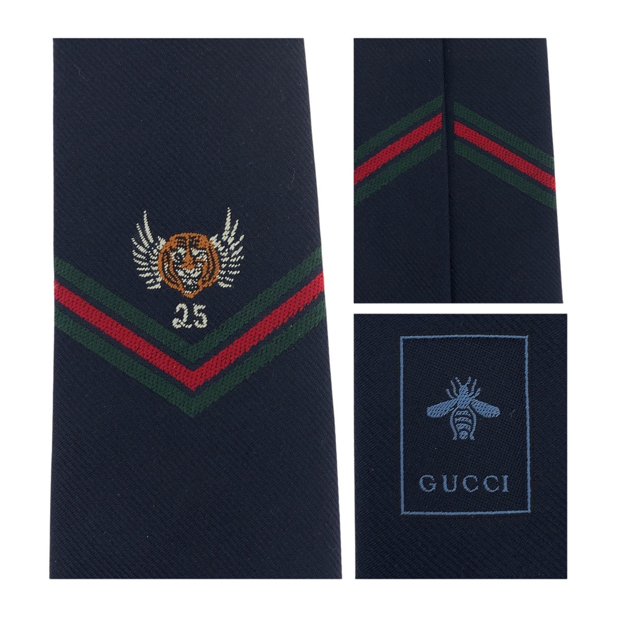 19093
GUCCI グッチ ネイビー シルク 473149 ネクタイ  メンズ A14