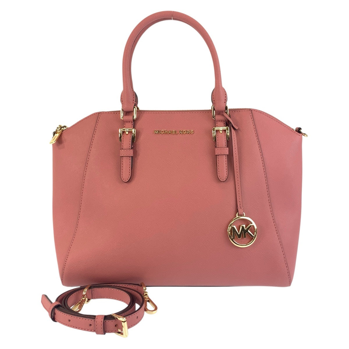 19094
Michael Kors マイケルコース シアラ ピンク ゴールド金具 レザー 35H5GC6S3L ハンドバッグ ショルダーバッグ 2way レディース A20