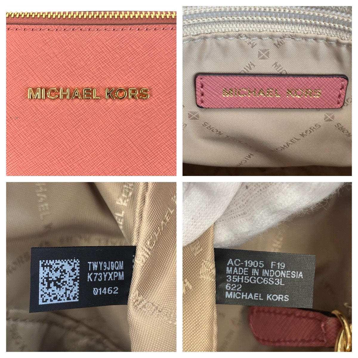 19094
Michael Kors マイケルコース シアラ ピンク ゴールド金具 レザー 35H5GC6S3L ハンドバッグ ショルダーバッグ 2way レディース A20