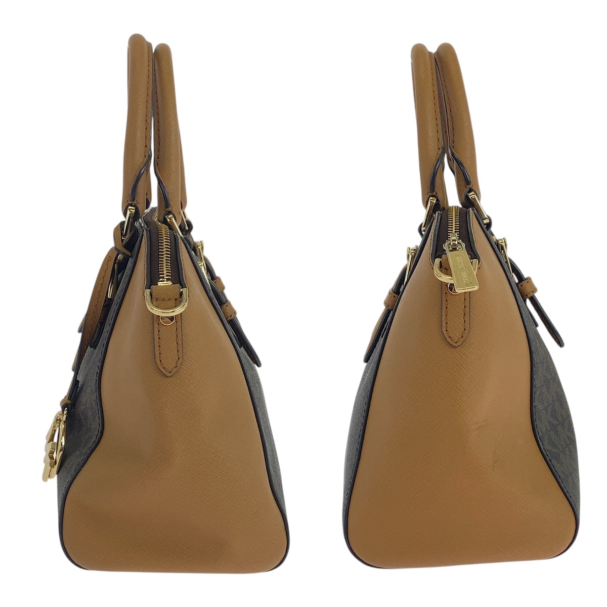 19101
Michael Kors マイケルコース ブラウン ゴールド金具 レザー ハンドバッグ ショルダーバッグ 2WAY レディース AB16