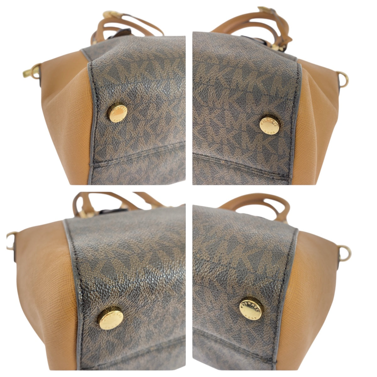 19101
Michael Kors マイケルコース ブラウン ゴールド金具 レザー ハンドバッグ ショルダーバッグ 2WAY レディース AB16