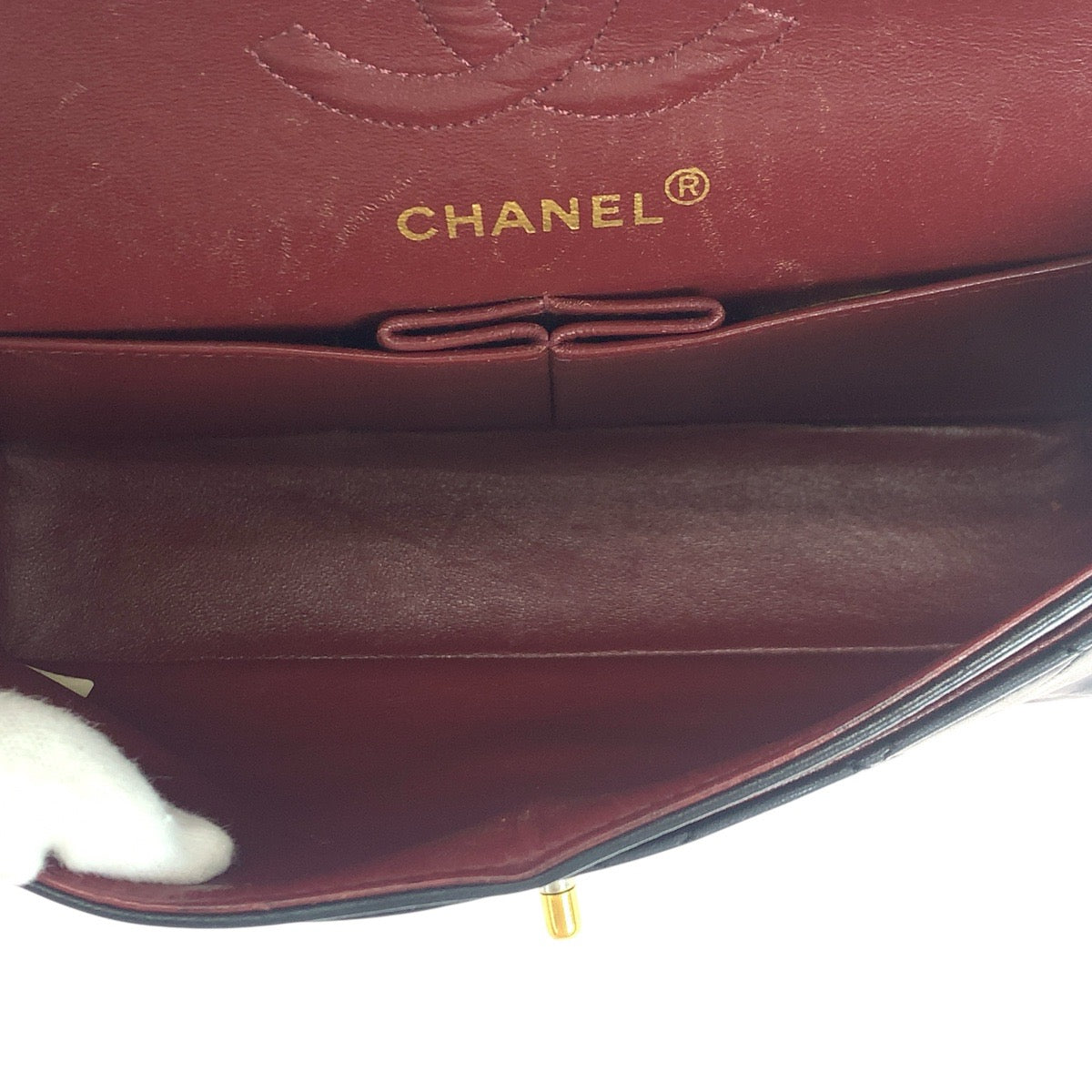 19102
CHANEL シャネル マトラッセ23 ダブルフラップ ココマーク ターンロック ブラック 黒 ゴールド金具 ラムスキン チェーンショルダーバッグ レディース ABP440