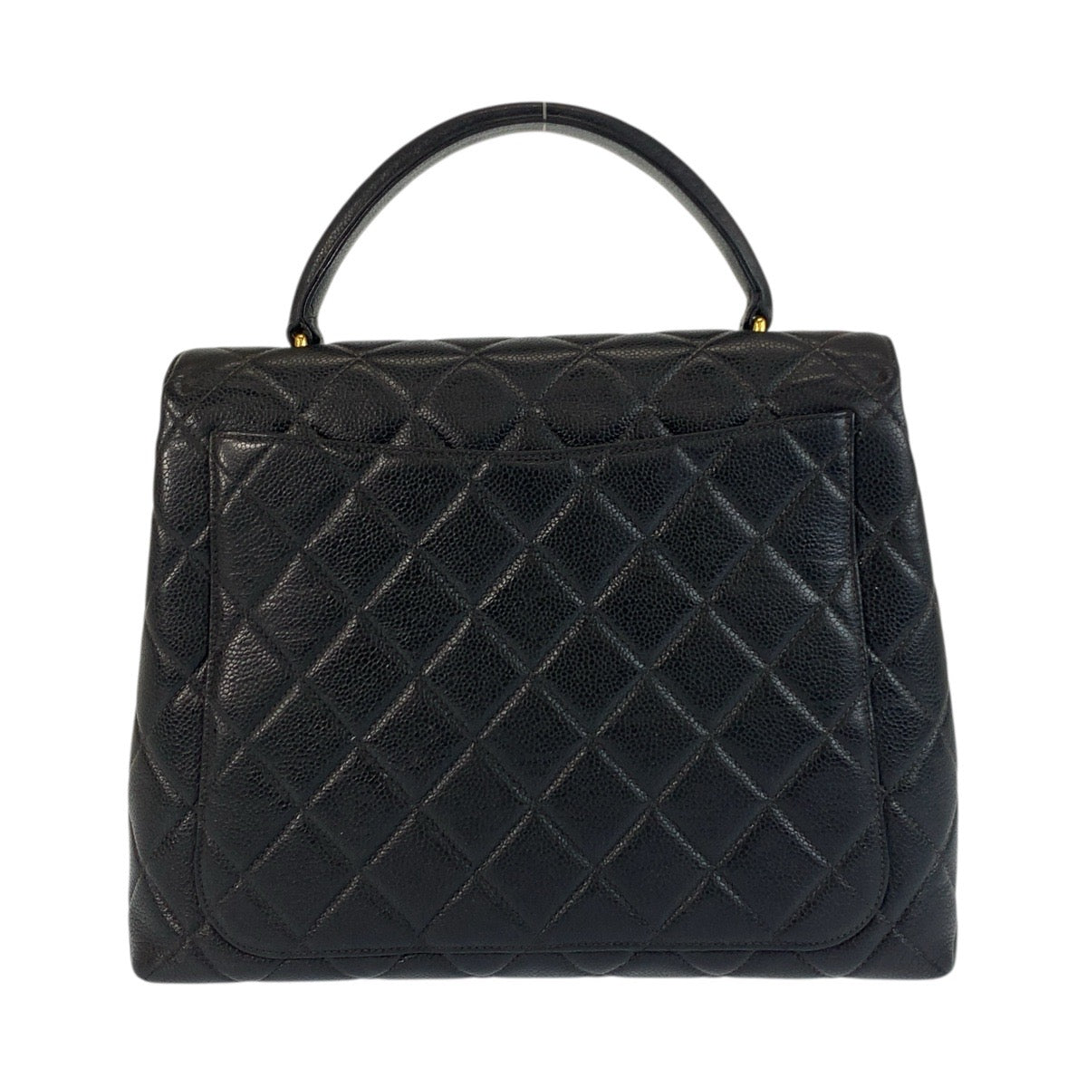 19103
CHANEL シャネル マトラッセ トップハンドル ココマーク ターンロック ブラック 黒 ゴールド金具 キャビアスキン ハンドバッグ  レディース ABP240