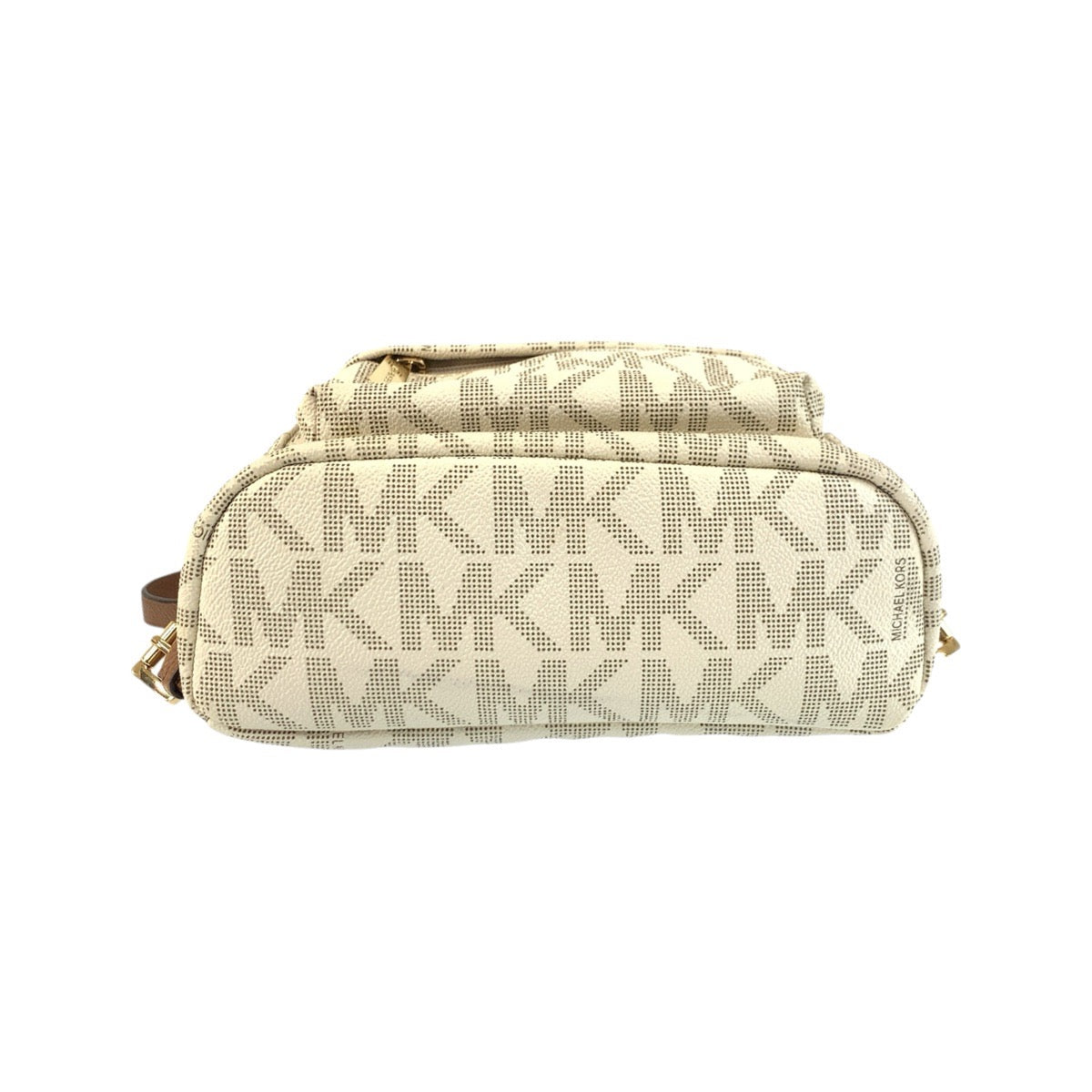 19105
Michael Kors マイケルコース MKシグネチャー ベージュ アイボリー キャメル PVC リュック バックパック レディース ABP16