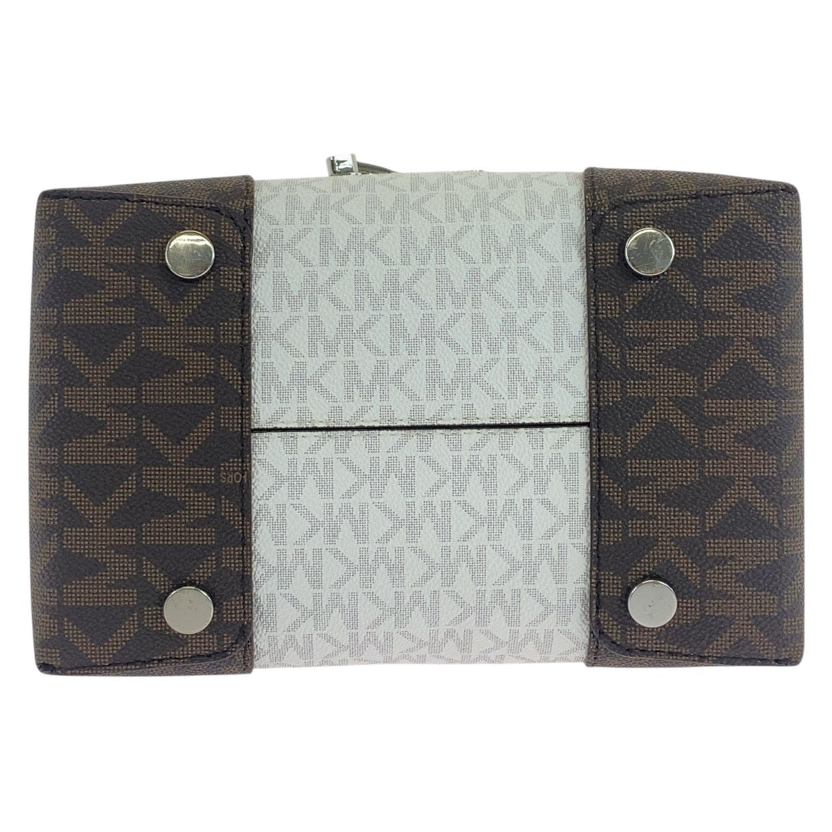 19108
Michael Kors マイケルコース ホワイト マルチカラー シルバー金具 PVC ハンドバッグ ショルダーバッグ 2WAY  レディース A24