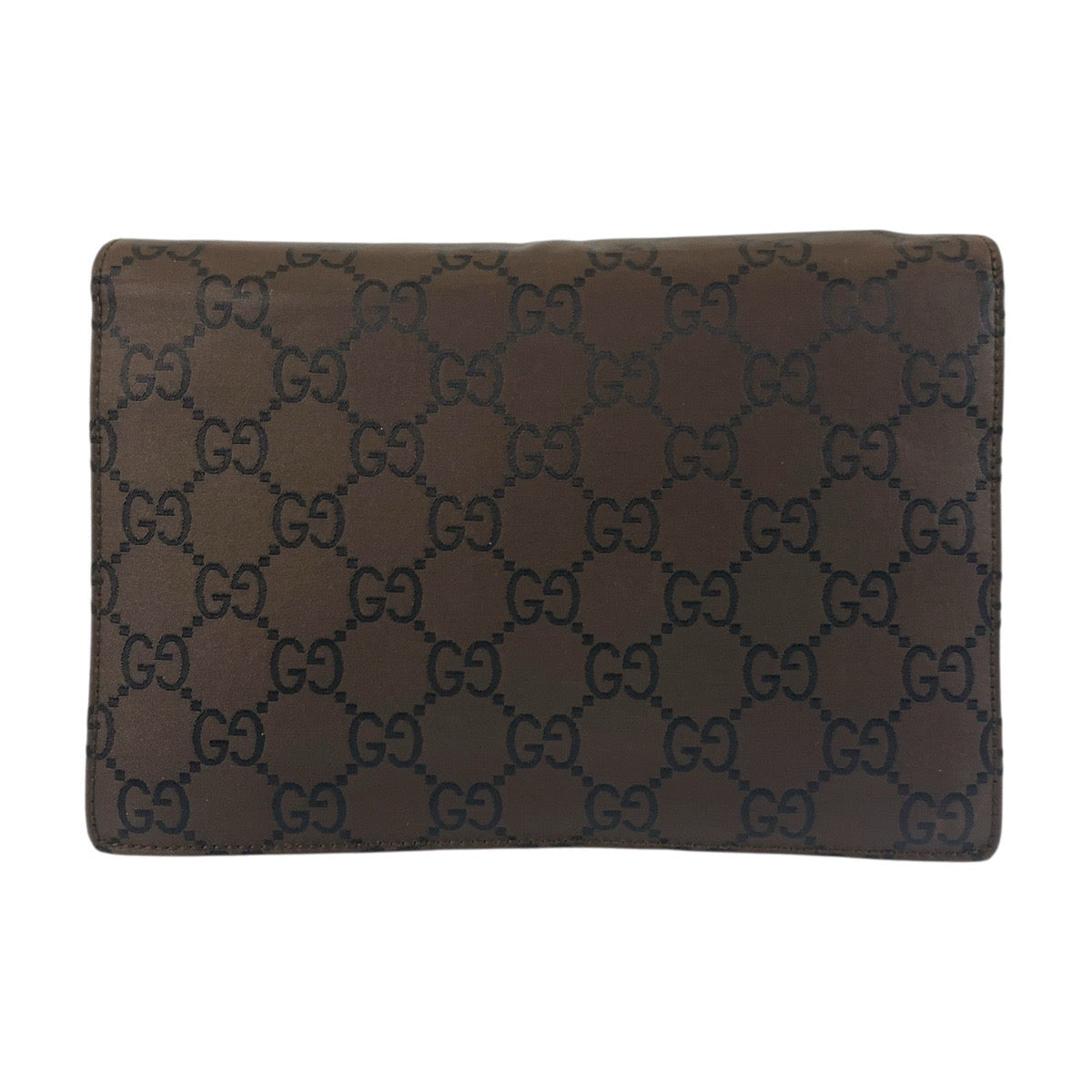 19110
GUCCI グッチ GG柄 ブラウン シルバー金具 ナイロン 018 1600 クラッチバッグ セカンドバッグ メンズ AB22