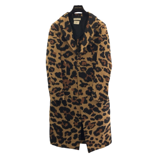 19112
BOTTEGAVENETA ボッテガヴェネタ レオパード サイズ38 ブラウン ナイロン / アクリル / モヘア コート テーラードコート チェスターコート レディース SA148