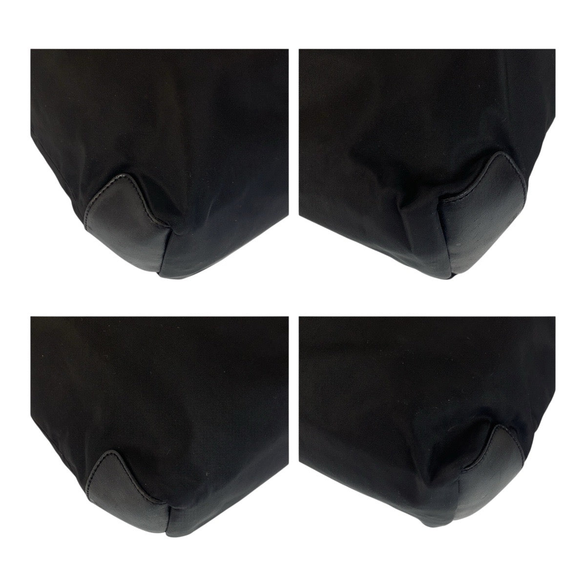 19115
PRADA プラダ テスート 三角ロゴプレート ブラック 黒 シルバー金具 ナイロン ショルダーバッグ  レディース AB28