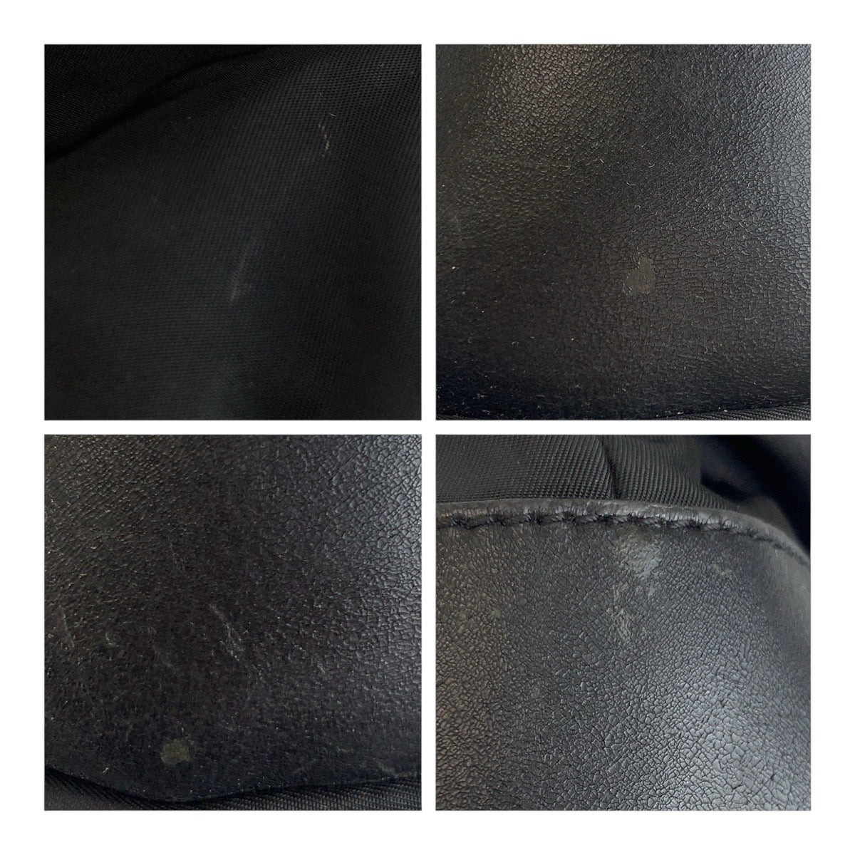 19115
PRADA プラダ テスート 三角ロゴプレート ブラック 黒 シルバー金具 ナイロン ショルダーバッグ  レディース AB28