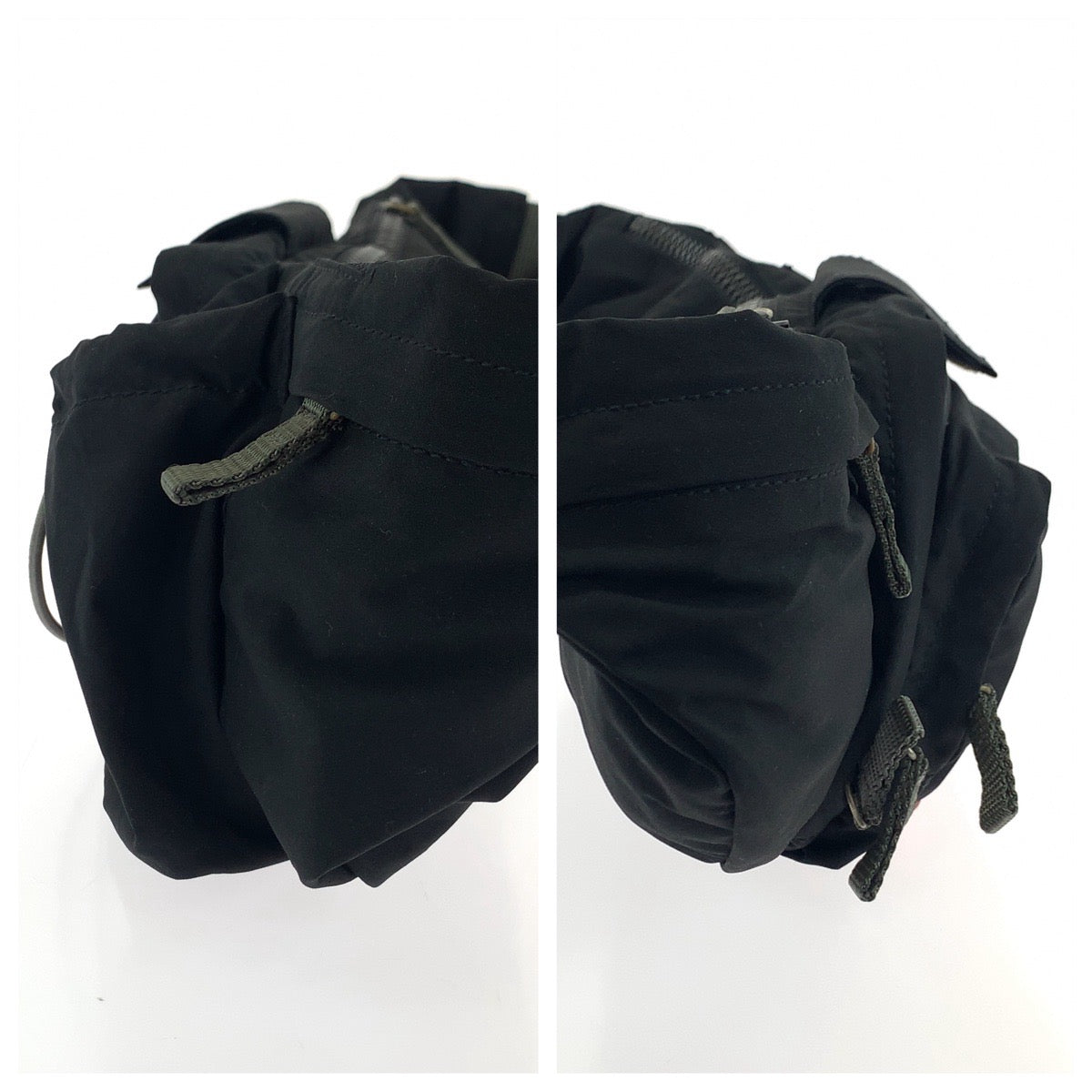 19118
PRADA プラダ プラダスポーツ ブラック 黒 シルバー金具 ナイロン 4VA056 ウエストバッグ バムバッグ  メンズ AB30
