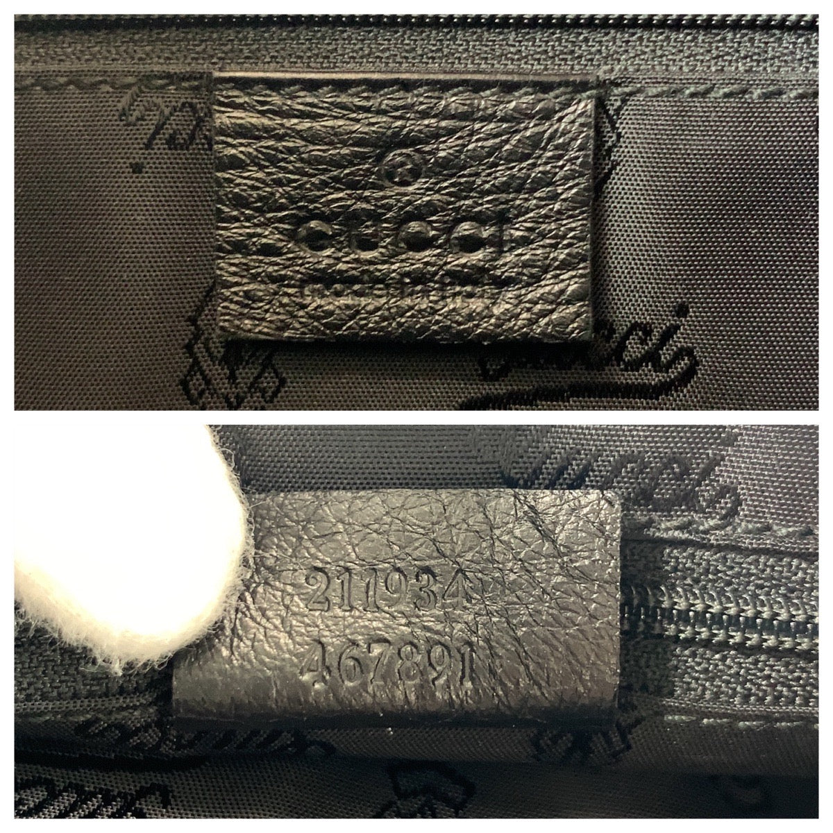 19121
GUCCI グッチ グッチシマ ブラック 黒 ゴールド金具 レザー 211934 ホーボー ショルダーバッグ  レディース A48