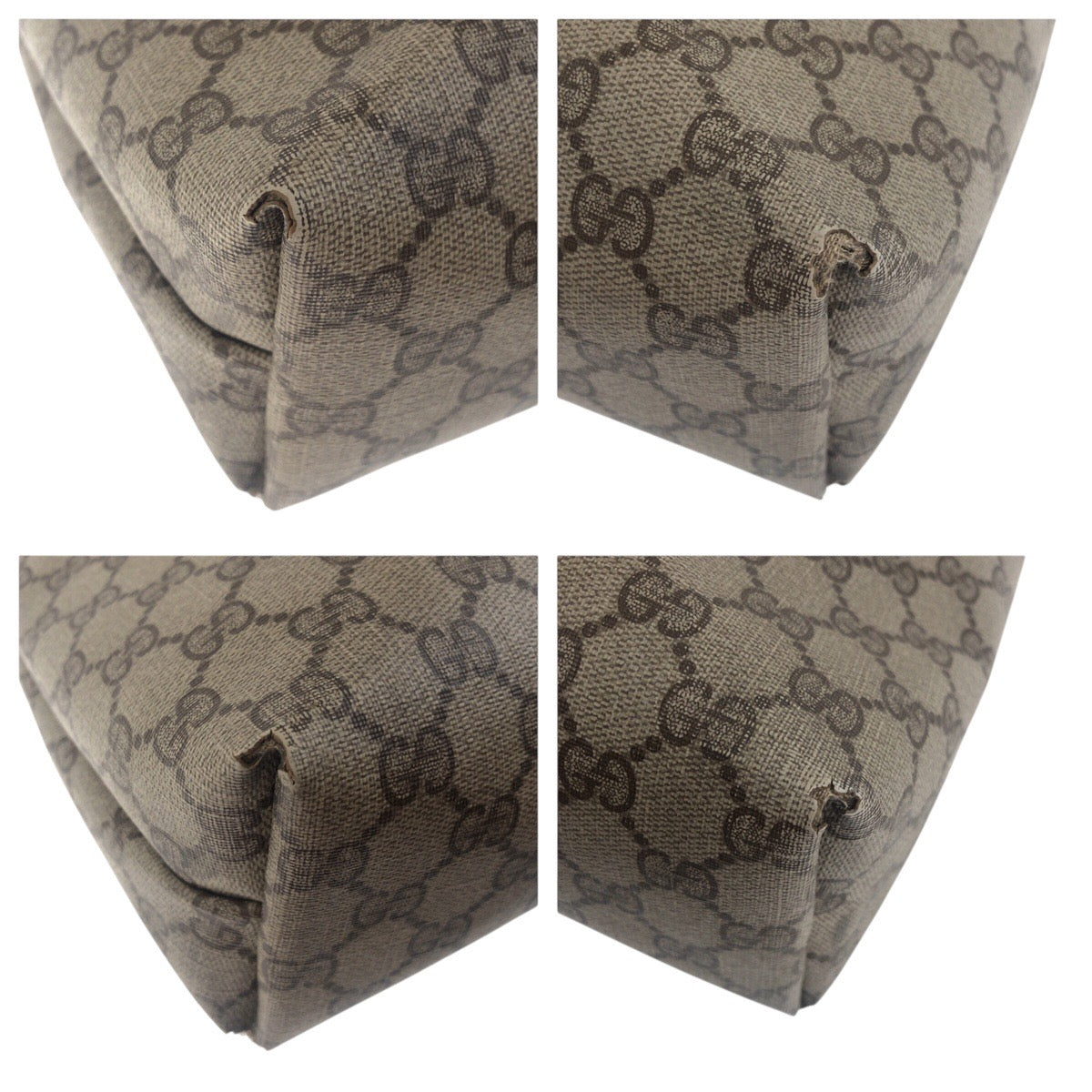 19122
GUCCI グッチ ヴィンテージ オールドグッチ シェリーライン ベージュ ブラウン ゴールド金具 GGスプリームキャンバス 50205 トートバッグ ショルダーバッグ  レディース AB20